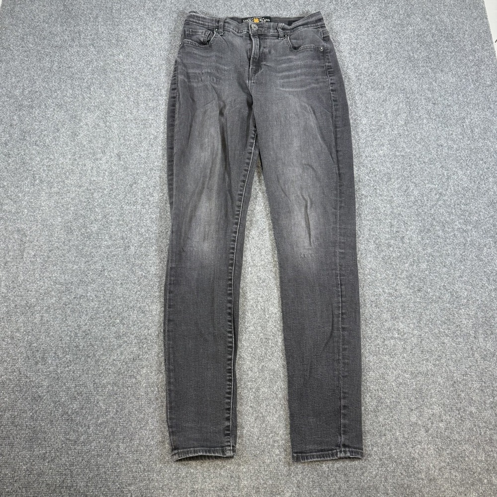 Lucky Brand Jeans Womens 4/27 (Fits 26x30) Black Olive‎ Skinny Stretch
